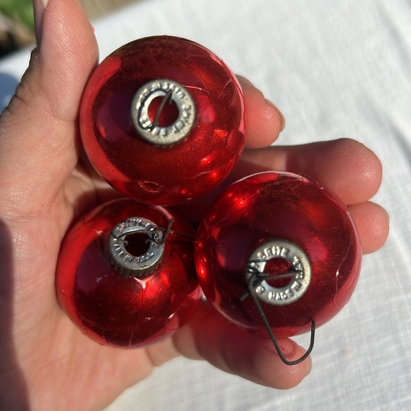 Vtg Shiny Brite Glass Christmas Tree Ornaments 12 USA made. - Picture 7 of 17